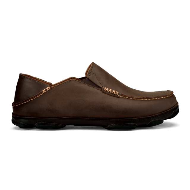 Olukai Men's Moloa Storm Grey / Dk Wood