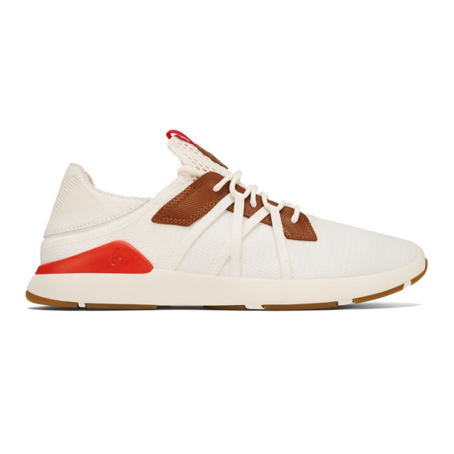 Olukai Men's Mio Li Bright White / Red Lava