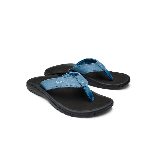 Olukai Men's 'Ohana Vintage Blue / Black