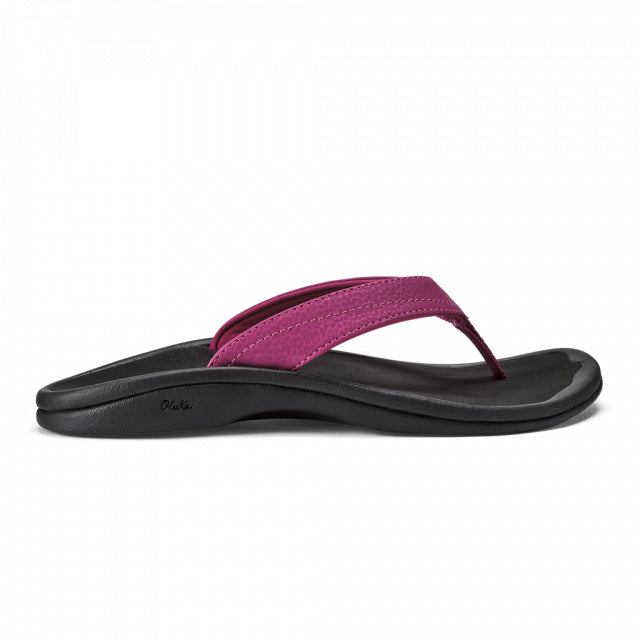 Olukai Women's 'Ohana Orchid Flower / Black