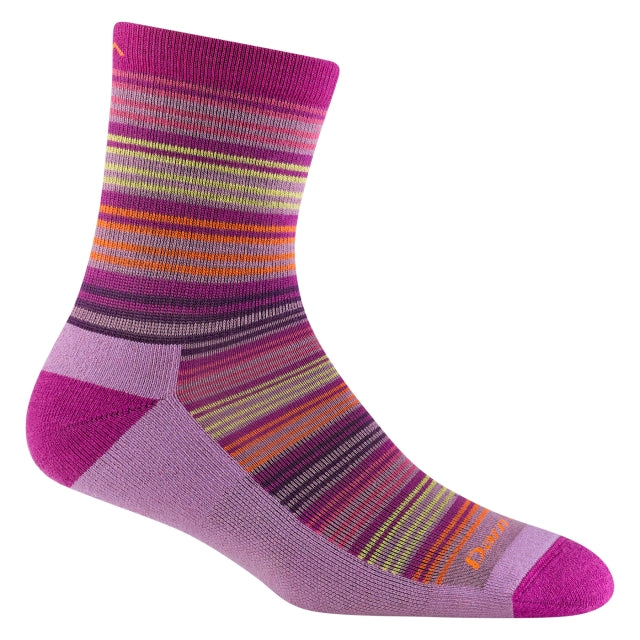 Darn Tough Kid's Zebra Canyon Micro Crew Lightweight with Cushion Clover