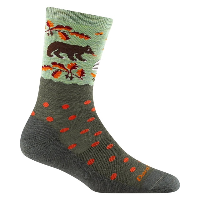 Darn Tough Wild Life Crew Lightweight with Cushion Forest