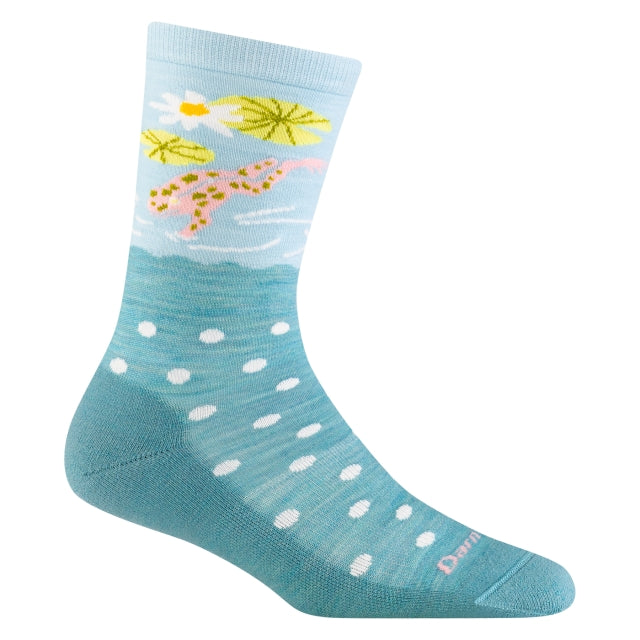 Darn Tough Wild Life Crew Lightweight with Cushion Aqua