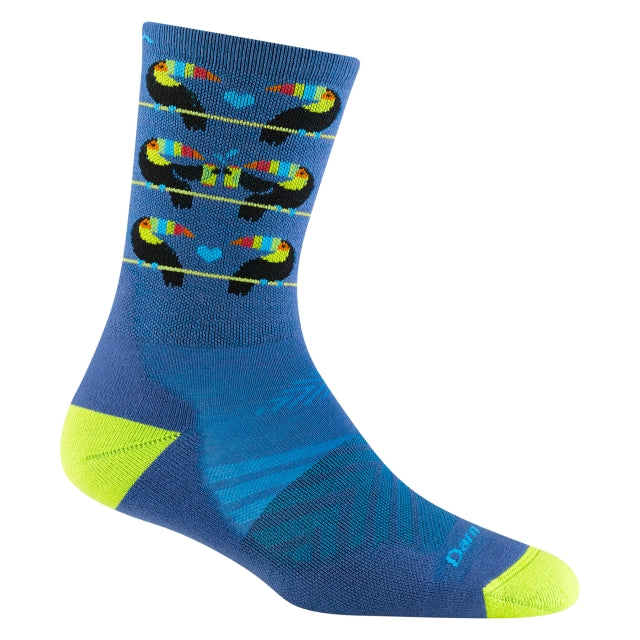 Darn Tough Women's Toco Loco Micro Crew Ultra-Lightweight with Cushion Baltic