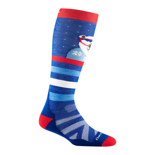 Darn Tough Kid's Polar Patroller OTC Midweight with Cushion w/ Padded Shin arine / M