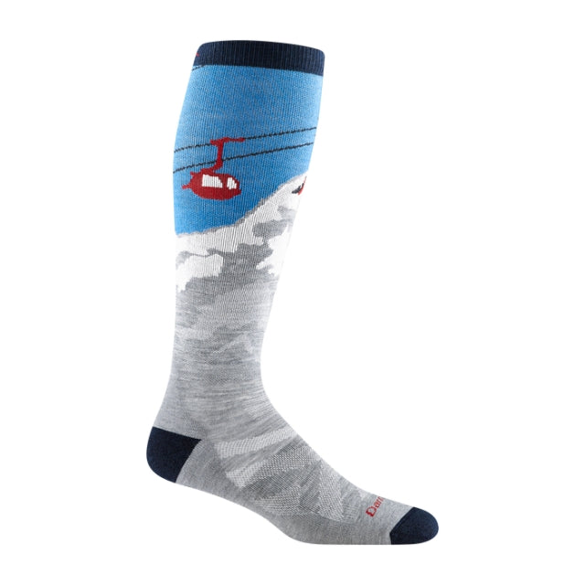 Darn Tough Men's Heady Yeti OTC Midweight with Cushion Gray