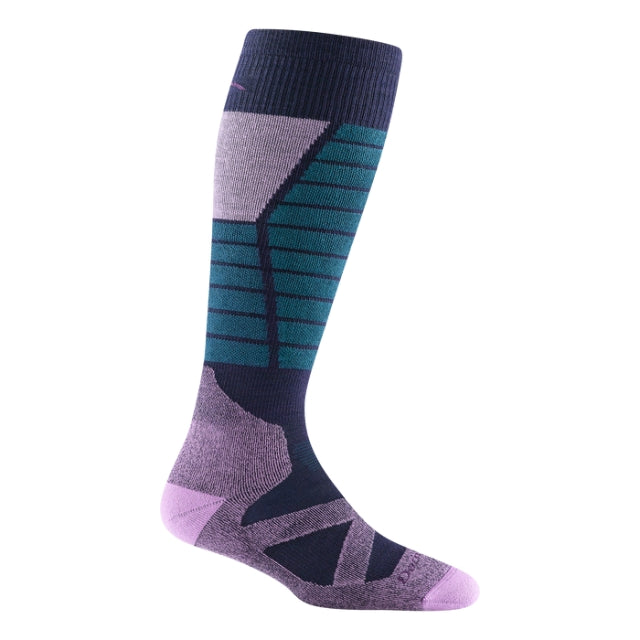 Darn Tough Women's Function X OTC Midweight with Cushion w/ Padded Shin Eclipse
