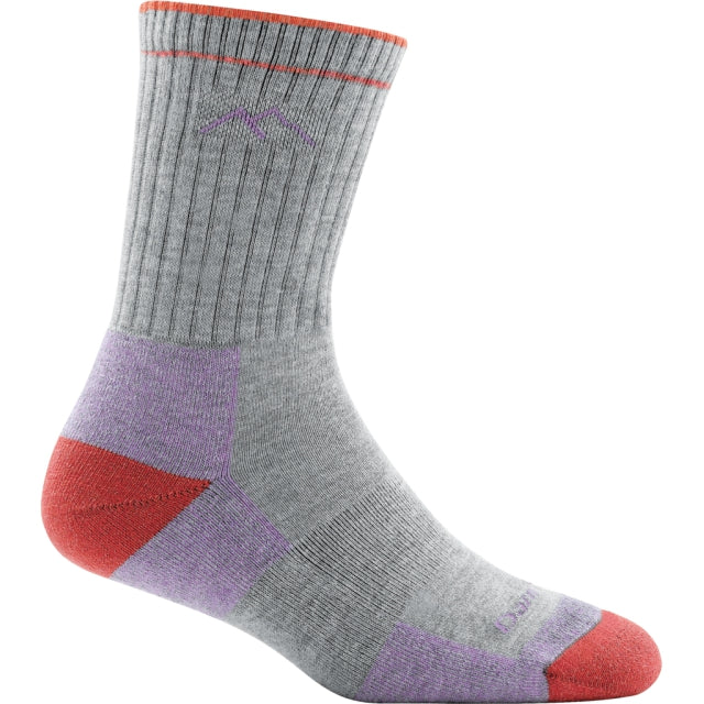 Darn Tough Women's Coolmax Micro Crew Cushion Light Gray