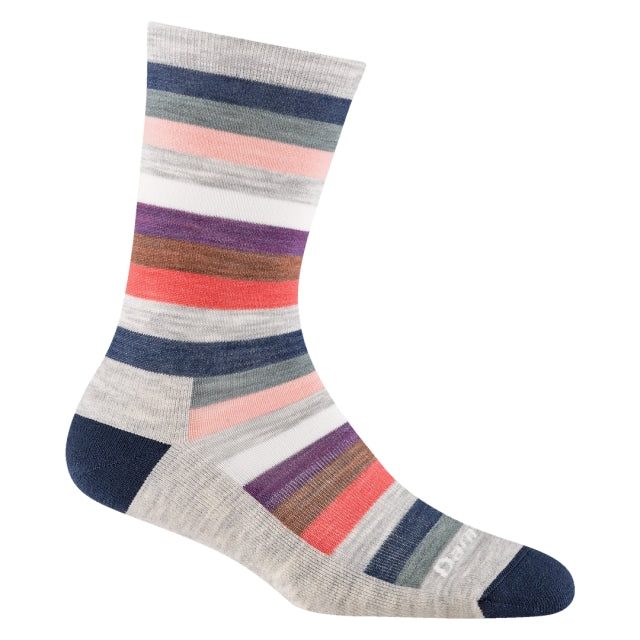Darn Tough Mystic Stripe Crew Lightweight With Cushion Ash