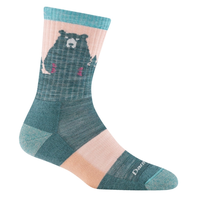 Darn Tough Bear Town Micro Crew Lightweight With Cushion Quartz