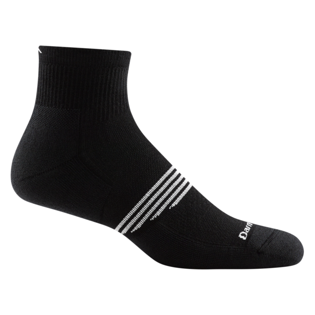Darn Tough Men's Element 1/4 Lightweight with Cushion Black