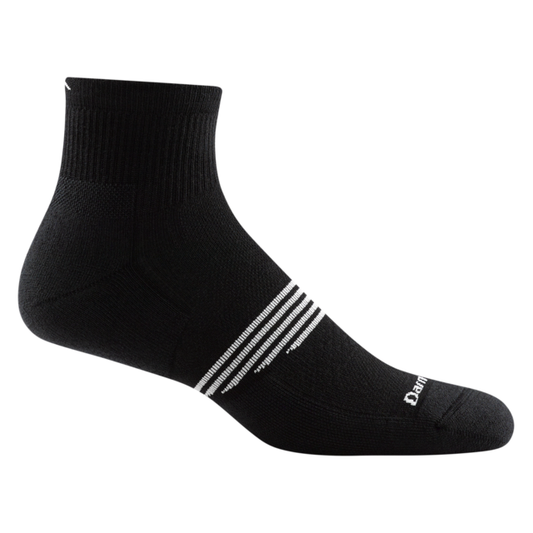 Darn Tough Men's Element 1/4 Lightweight with Cushion Black