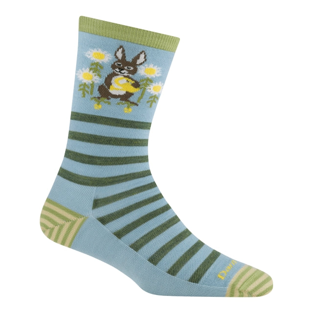 Darn Tough Animal Haus Crew Lightweight Bunny Blue