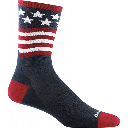 Darn Tough Men's Patriot Micro Crew Ultra-Lightweight Stars and Stripes