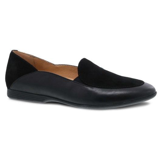 Dansko Women's Lace Black Glazed Kid Leather Black