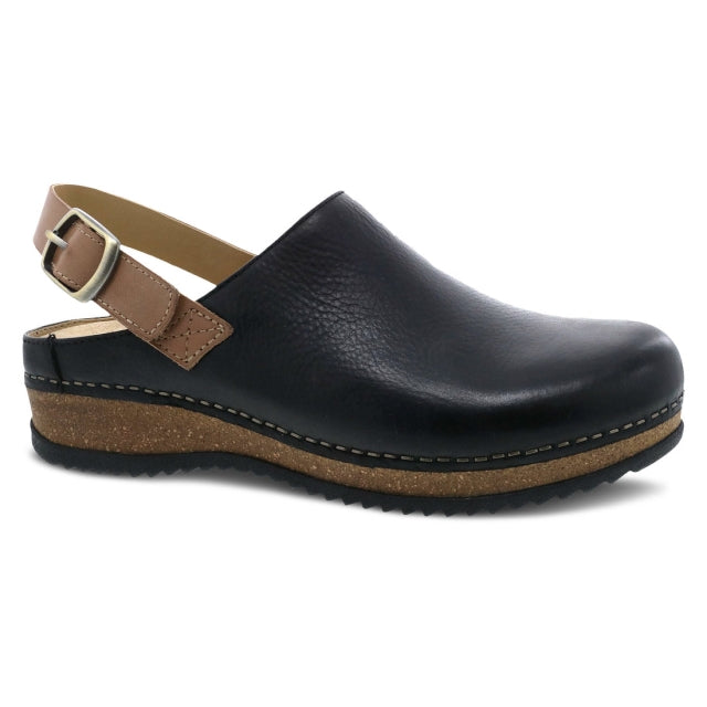 Dansko Women's Merrin Black Waxy Milled Black