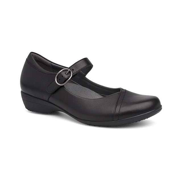 Dansko Women's Fawna Black Milled Nappa Black