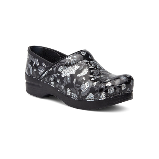Dansko Women's Professional Floral Metallic Patent Floral Metallic