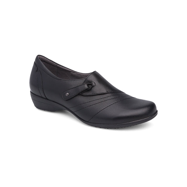 Dansko Women's Franny Wide Black Milled Nappa Black