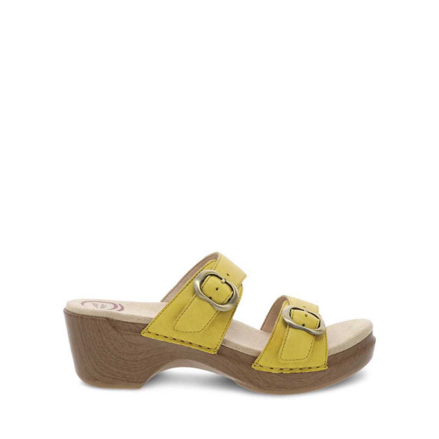 Dansko Women's Sophie Yellow Burnished Milled Yellow