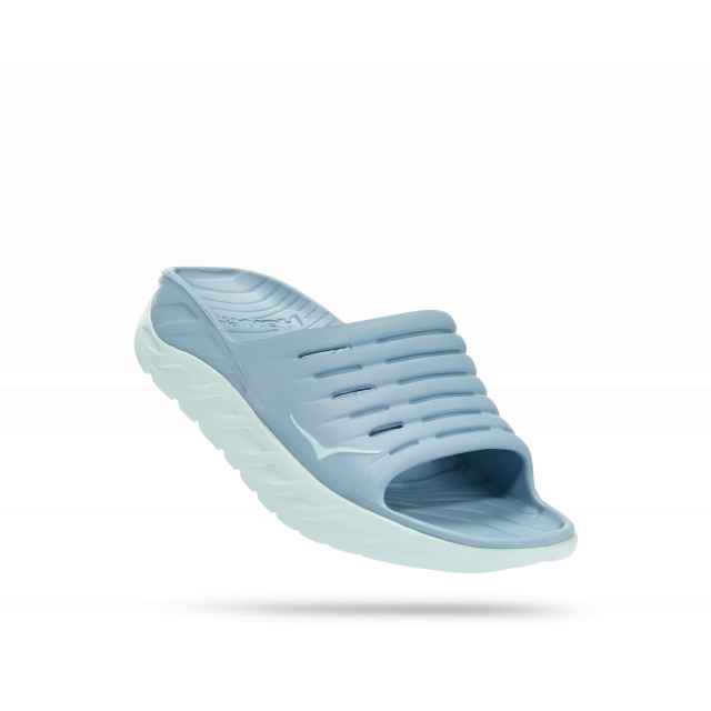 HOKA Women's Ora Recovery Slide Blue Fog / Blue Glass