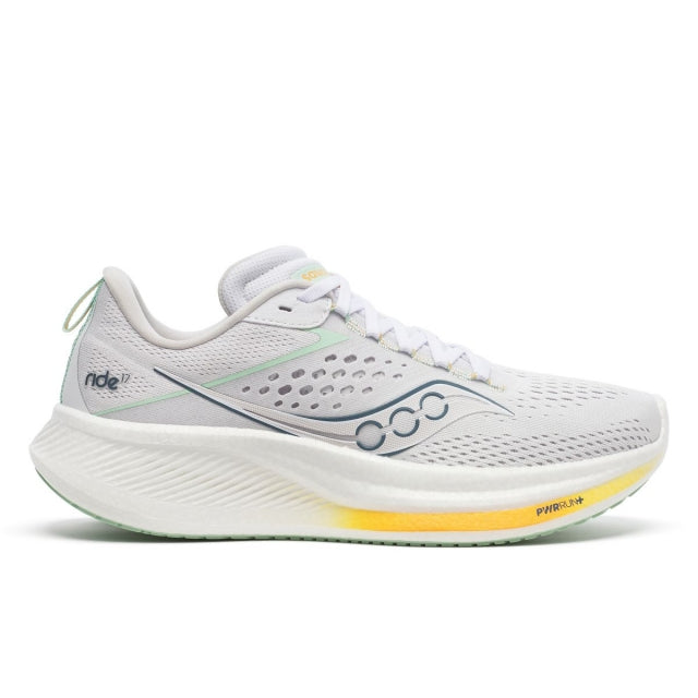 Saucony Women's Ride 17 White/Peel