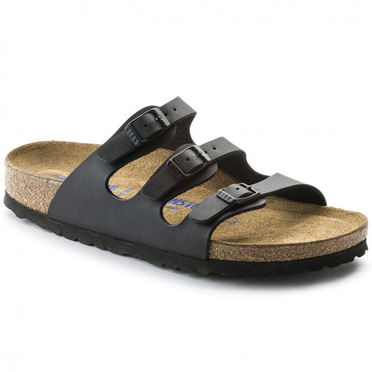 Birkenstock Women's Florida Soft Footbed Birko-Flor Black