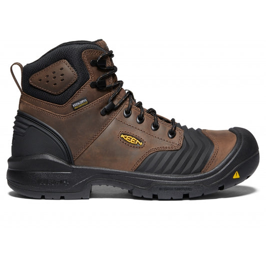 Keen Men's Portland 6" Waterproof Boot (Carbon-Fiber Toe) Dark Earth/Black