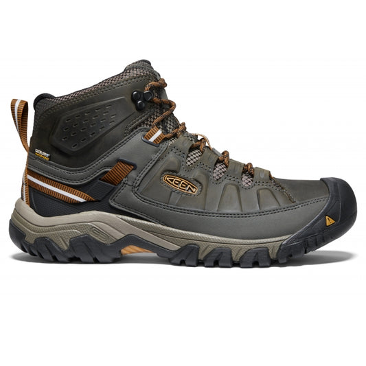 Keen Men's Targhee III Waterproof Mid Wide Black Olive/Golden Brown
