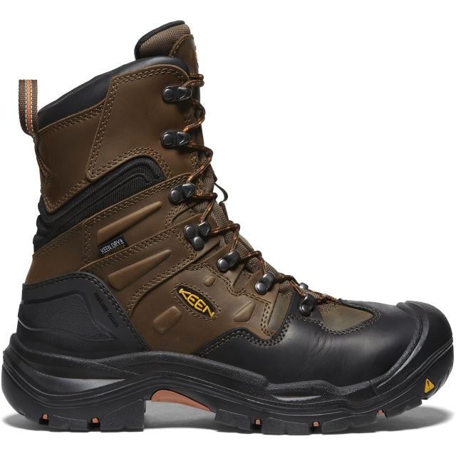 Keen Men's Coburg 8" Waterproof Boot (Steel Toe) Cascade Brown/Brindle
