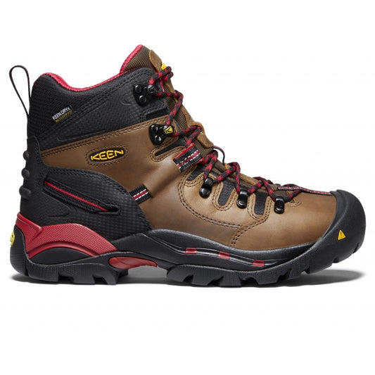Keen Men's Pittsburgh 6" Waterproof Boot (Steel Toe) Bison