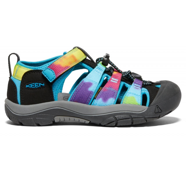 Keen Big Kids' Newport H2 Rainbow Tie Dye