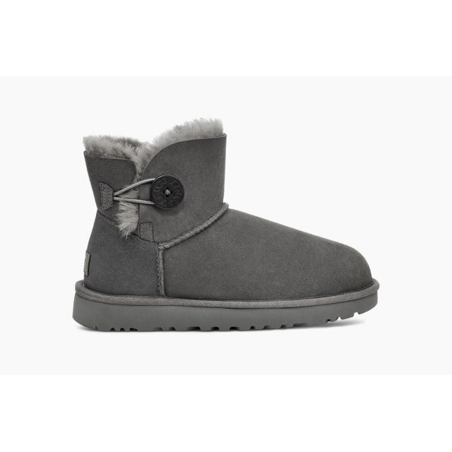 UGG Women's Mini Bailey Button II Boot Grey