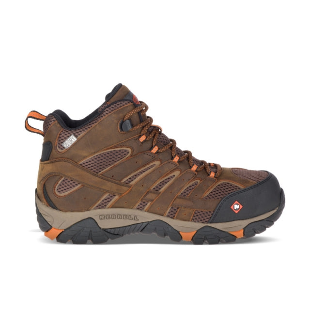 Merrell Men's Moab Vertex Mid Waterproof CT Clay