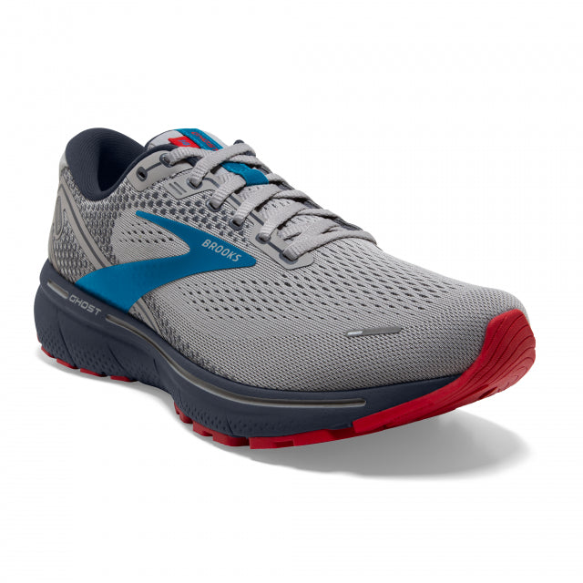 Brooks Running Men's Ghost 14 Grey/Blue/Red