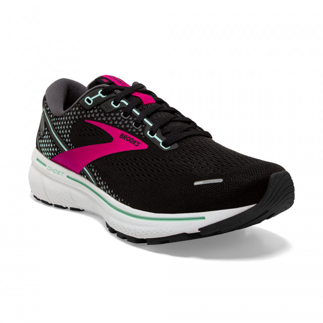 Brooks Running Women's Ghost 14 Black/Pink/Yucca