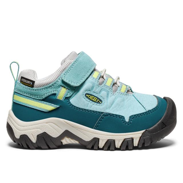 Keen Little Targhee Iv Waterproof Hiking Shoe Reef Waters/Daiquiri Green