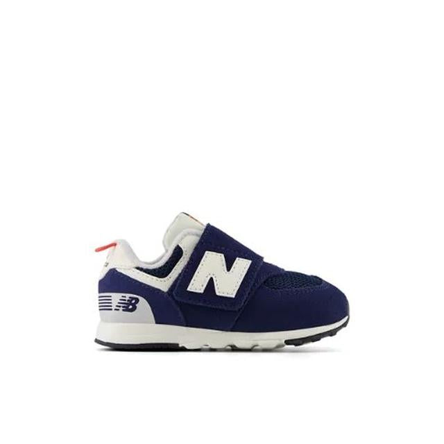 New Balance 574 New-b Hook And Loop NB Navy/Blast Red