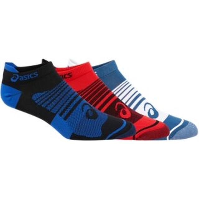 ASICS MEN'S QUICK LYTE PLUS 3PK PERFORANCE BLACK/ASICS BLUE/SPEED RED / M