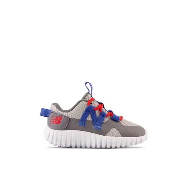 New Balance Kids' PLAYGRUV v2 Bungee Grey/True Red
