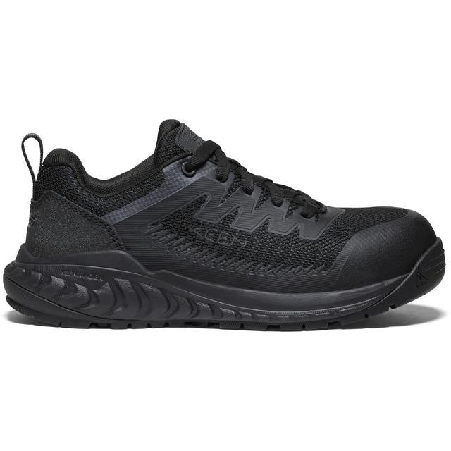 Keen Arvada Work Sneaker (Carbon-fiber Toe) Black/Black