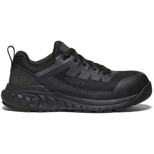 Keen Arvada Work Sneaker (Carbon-fiber Toe) Black/Black