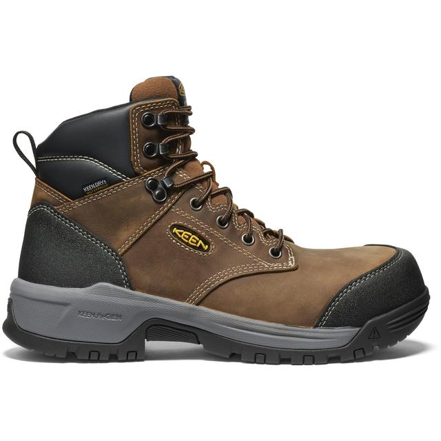 Keen Evanston 6" Waterproof Boot (Carbon-fiber Toe) Bison/Black