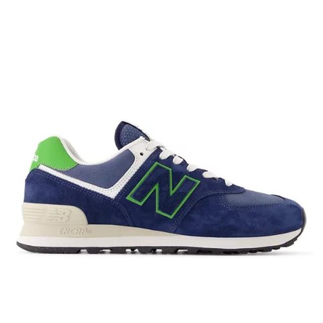 New Balance Unisex 574 NB Navy/Alpine Green