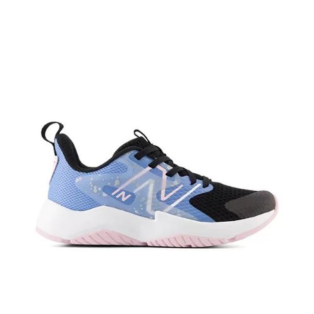 New Balance Kids' Rave Run v2 Black/Blue Laguna/Light Raspberry