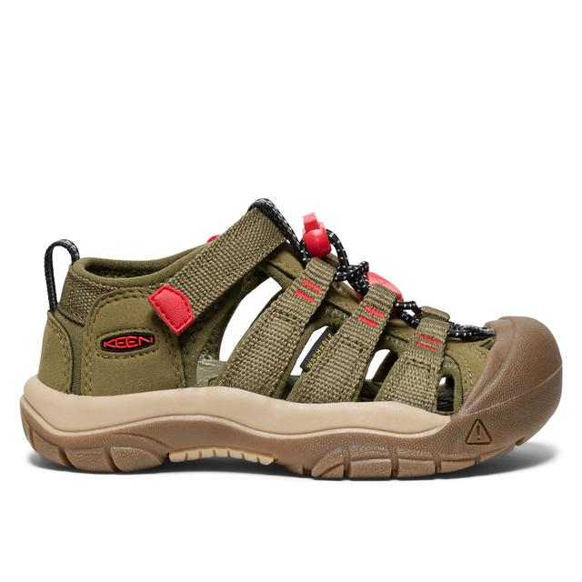 Keen リトルキッズ ニューポート エイチツー サンダル Martini Olive/Aura Orange