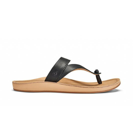 Olukai Women's Kaekae Koo Black/Golden Sand