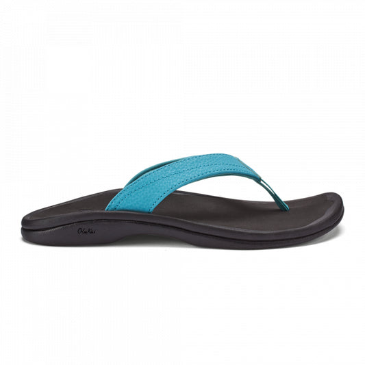 Olukai Women's 'Ohana Blue Mist / Black