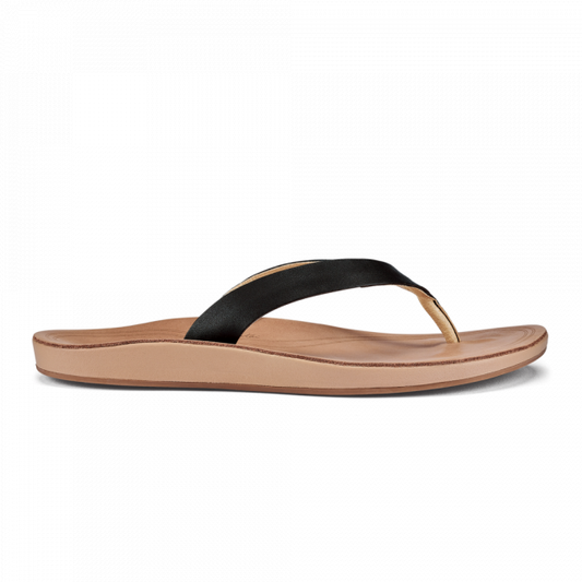 Olukai Women's Nonohe Black/Golden Sand