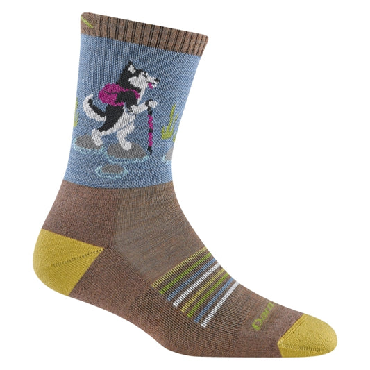 Darn Tough Critter Club Micro Crew Lightweight with Cushion Bark